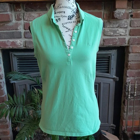 Izod Sleeveless Mesh Polo - Picture 1 of 9